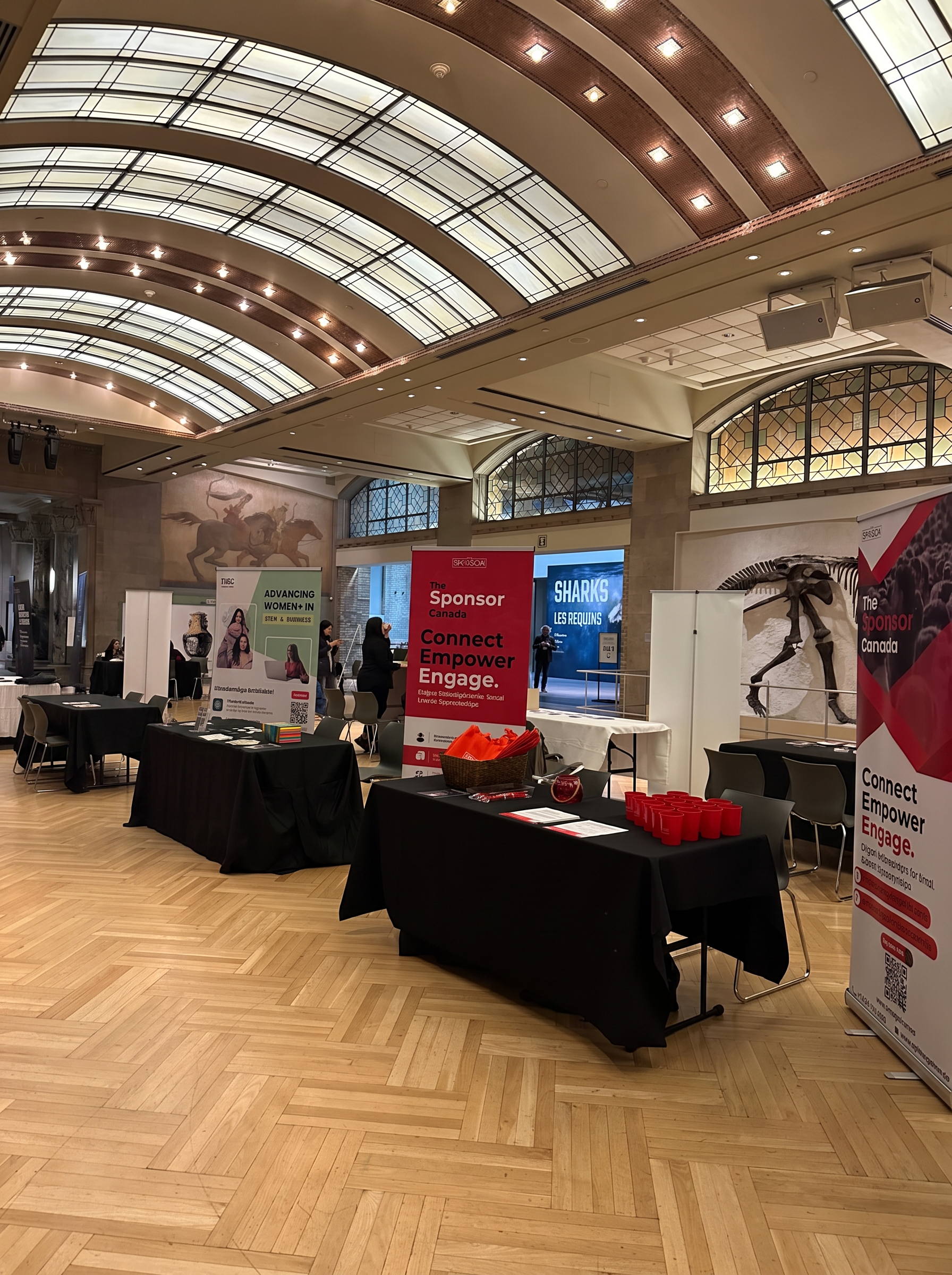 The Sponsor Canada booth at a vibrant community and business networking event